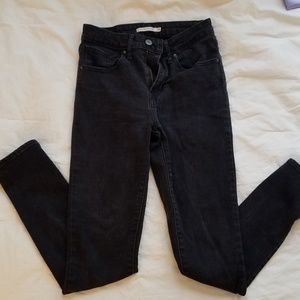 Sold*** High Wasited Black Levi's